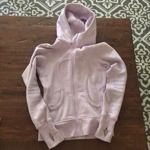 Periwinkle Lulu Lemon hooded zip sweatshirt